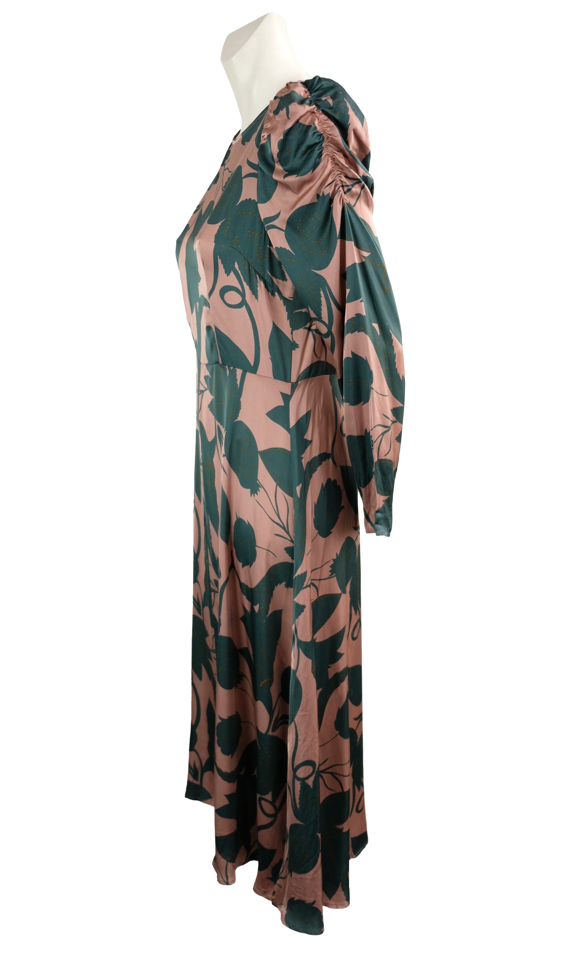 Second Female Tea Dress in Pink and Green, M