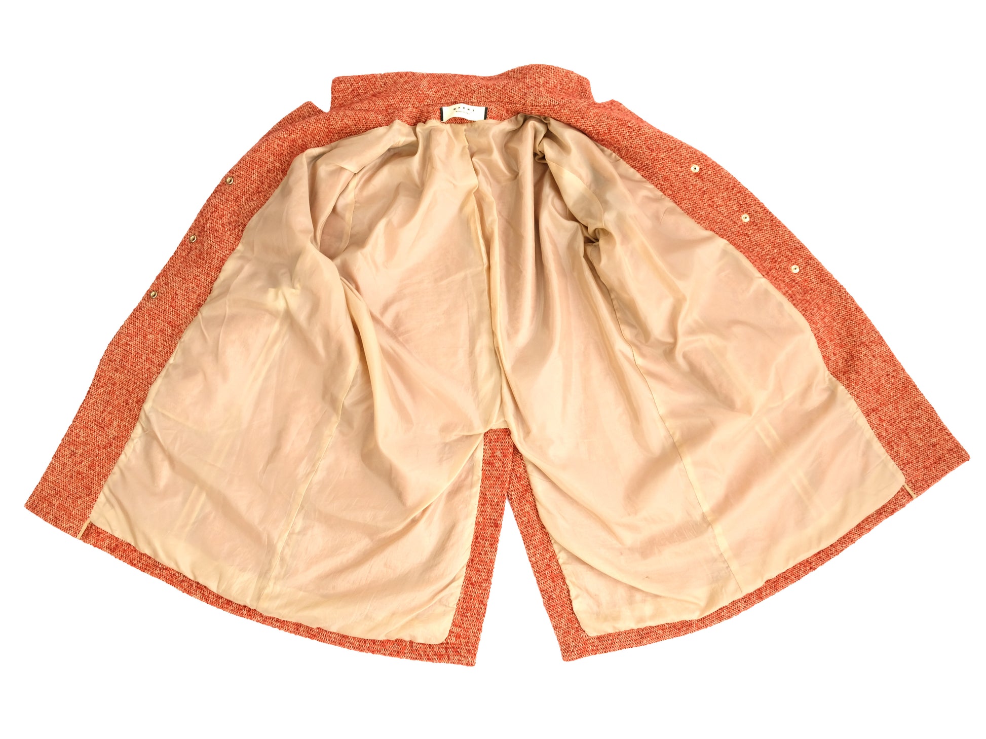 Marni Coat in Orange Tweed, UK12