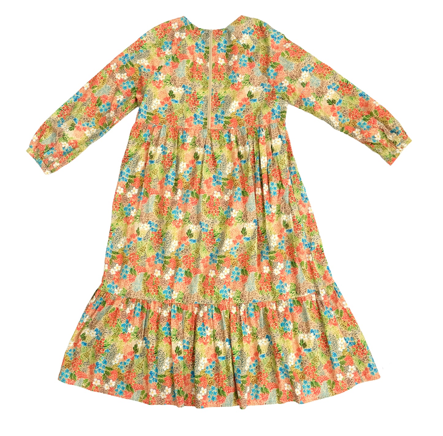 Meadows Tiered Smock Dress in Floral Print, UK12