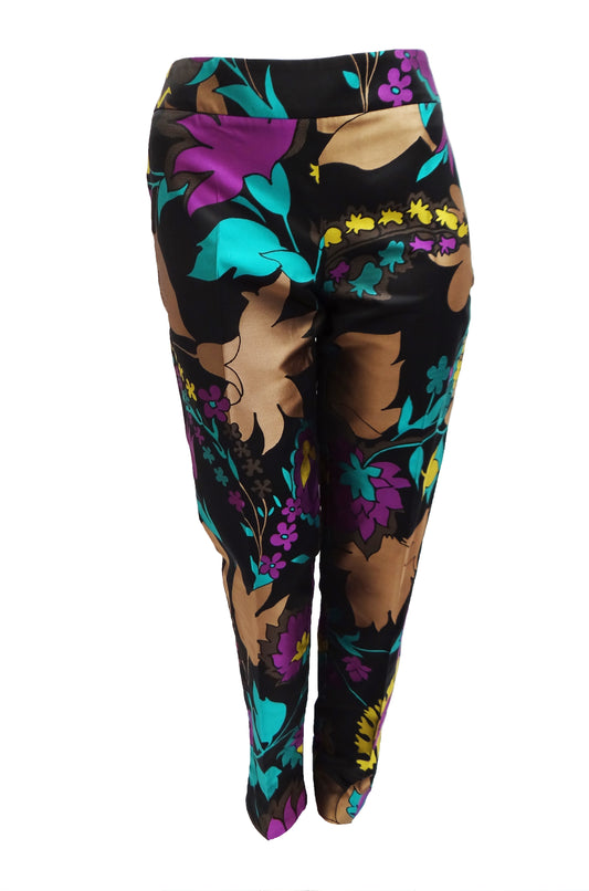 Escada Floral Brocade Trousers, UK12