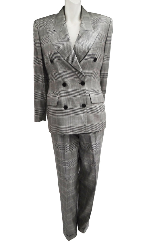 Gucci Trouser Suit in Prince of Wales Check, UK12