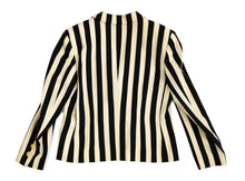 Escada Vintage Nautical Blazer in Cream and Navy Stripe, UK10-12