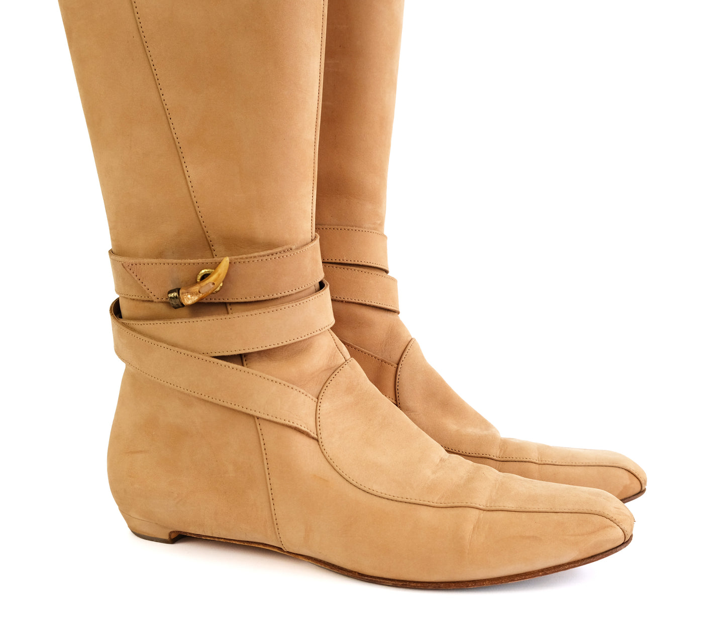 Jimmy Choo Knee Boots in Camel Suede, UK41.5