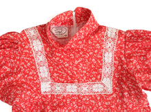 Laura Ashley Vintage Prairie Dress in Red Floral Print, UK10-12