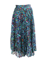 Dries van Noten Abstract Multicoloured Pleated Skirt, UK12
