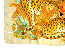 Salvatore Ferragamo Vintage Leopard Print Silk Scarf