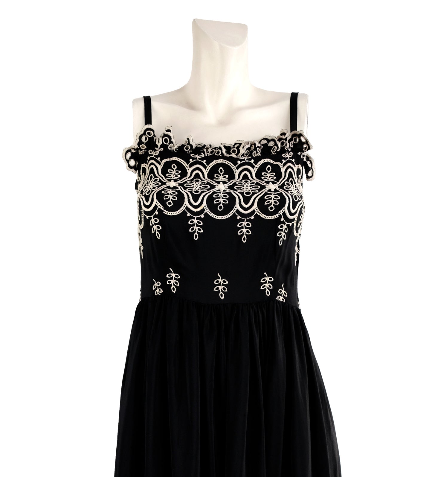 Lanvin Vintage Embroidered Sun Dress, UK8-10