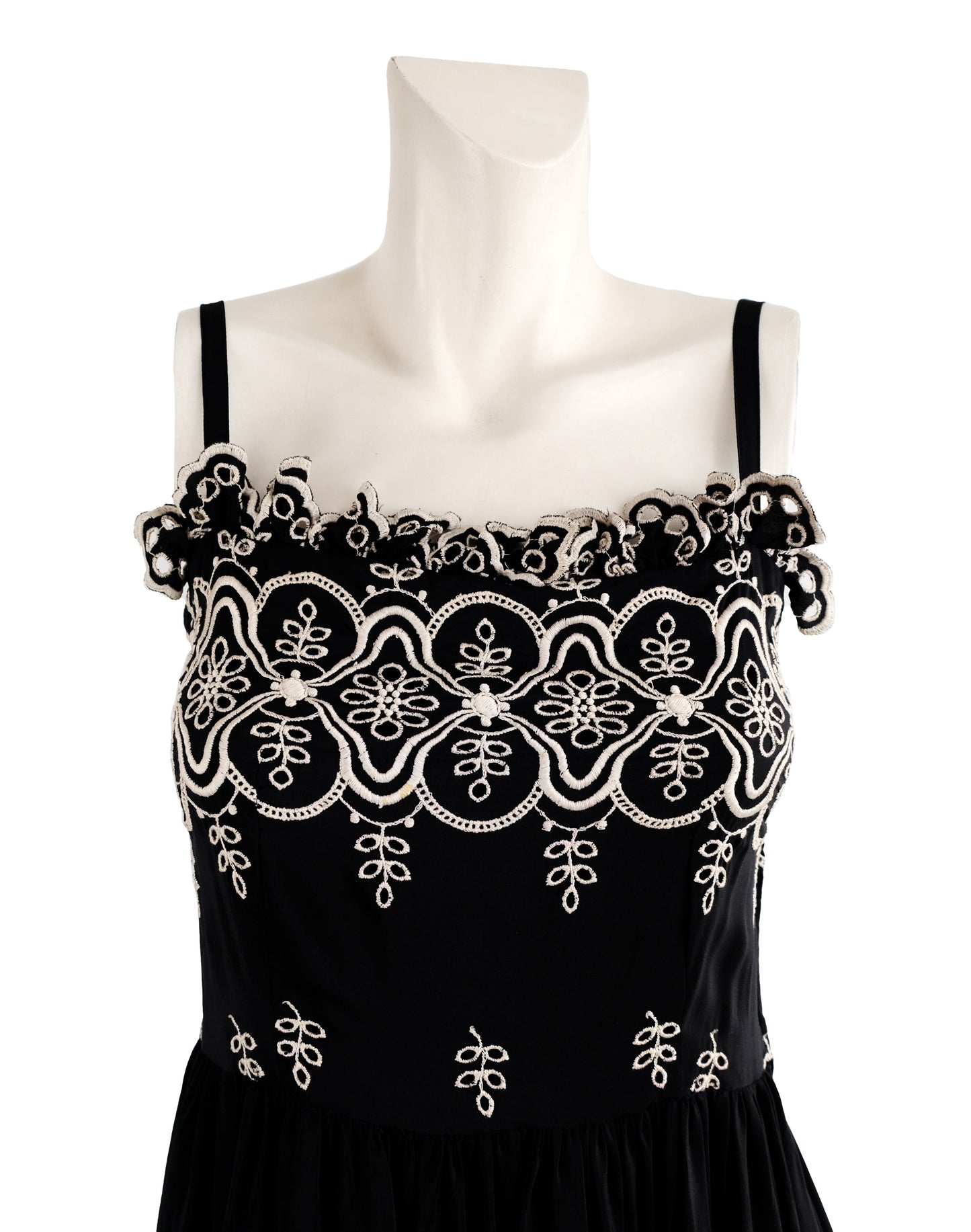 Lanvin Vintage Embroidered Sun Dress, UK8-10