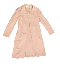 Marni Duster Coat in Pink Cotton, UK10