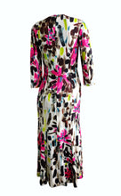 Marni Multicoloured Midi Dress in Abstract Brushstroke Print, UK8