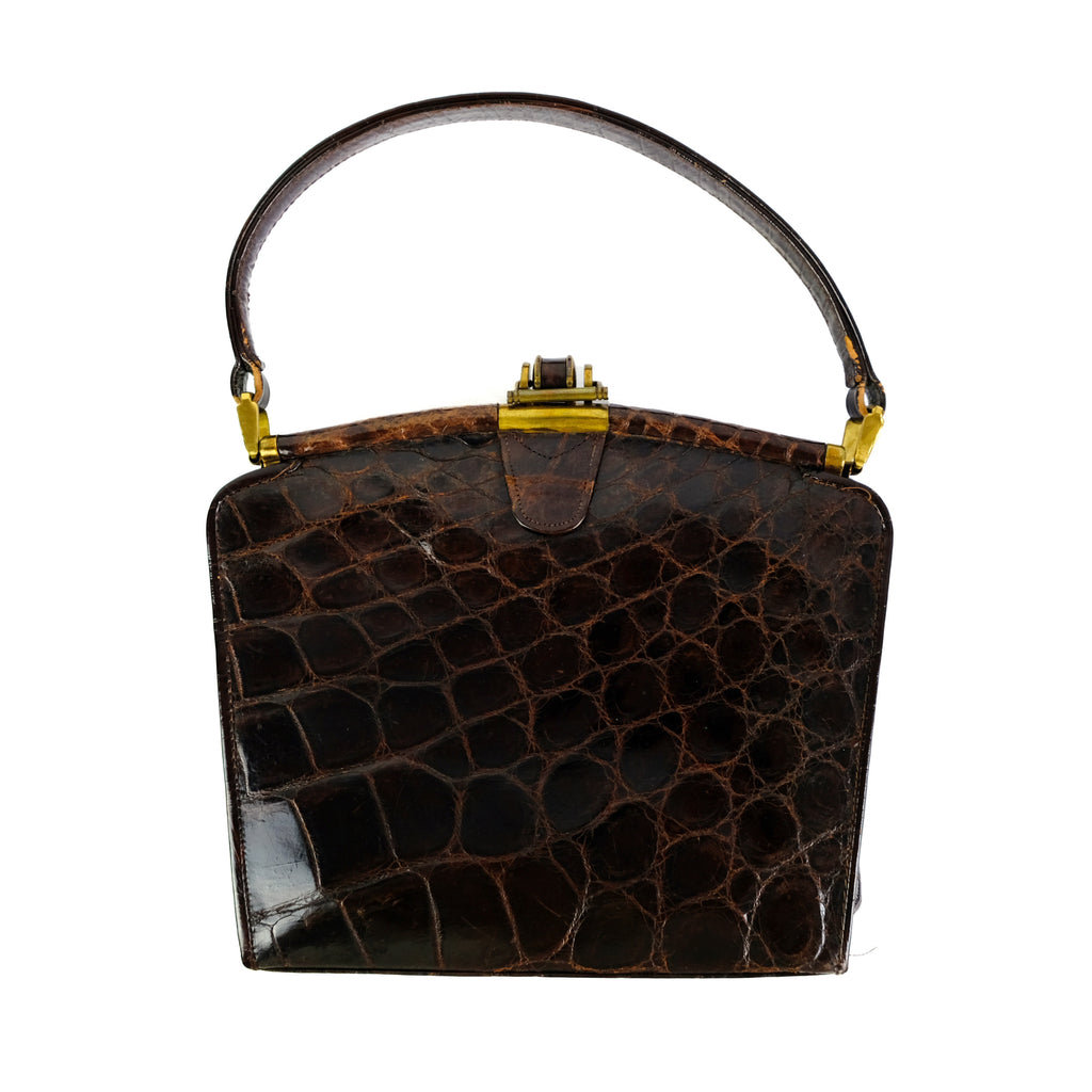 1950s Vintage Crocodile Handbag – Menage Modern Vintage