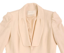 Goat Jacket in Beige Crepe, UK12