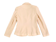 Goat Jacket in Beige Crepe, UK12