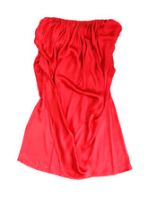 Vivienne Westwood Anglomania Tunic Dress in Red Satin with Bow, UK12-14