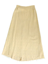 Dries van Noten Vintage Cream Damask Maxi Skirt, UK10-12