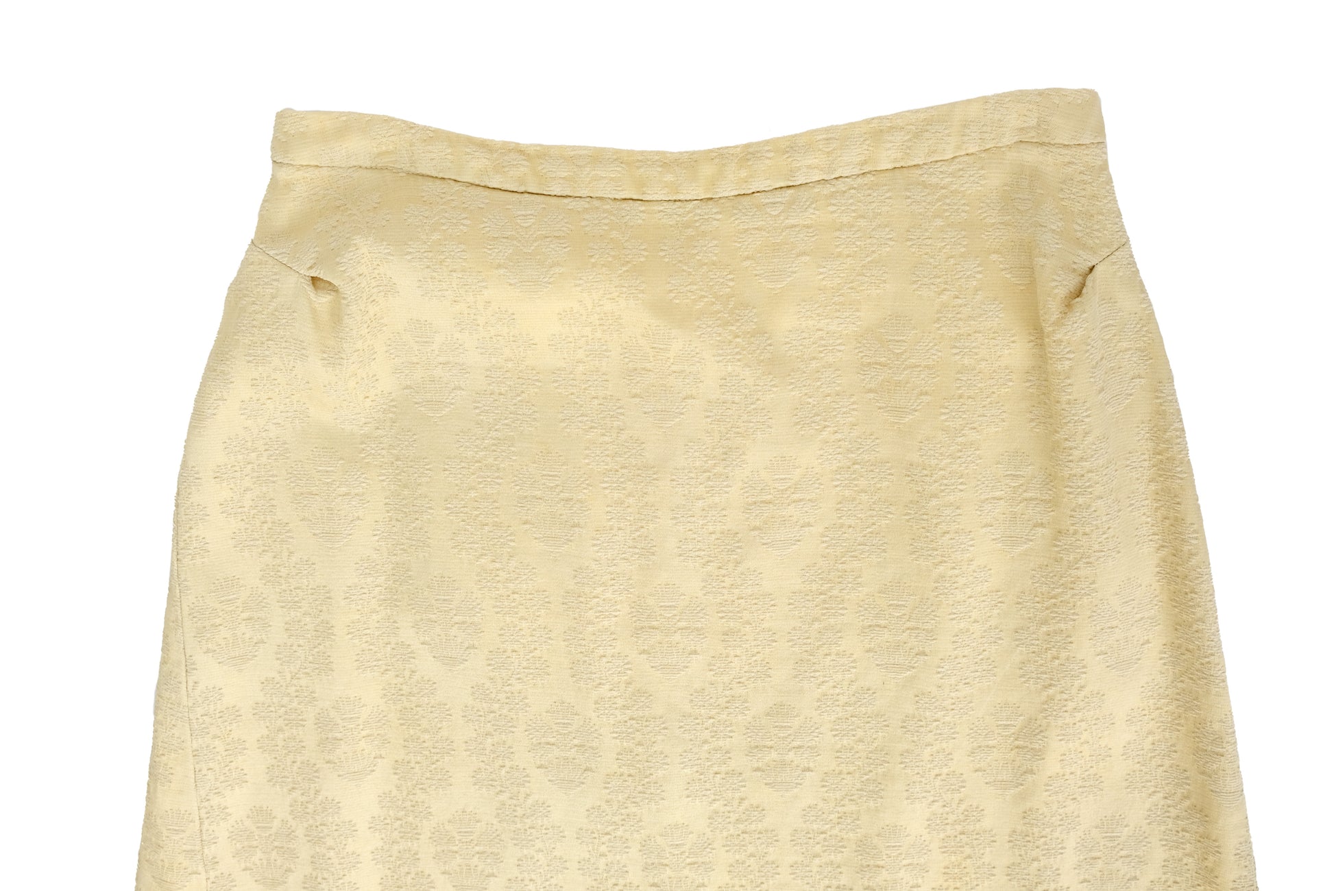 Dries van Noten Vintage Cream Damask Maxi Skirt, UK10-12