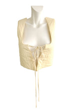 John Galliano London Vintage Lace-up Quilted "Fencing" Corset, S