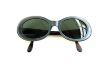 Georgio Armani 1990s Vintage Smoky Blue Sunglasses
