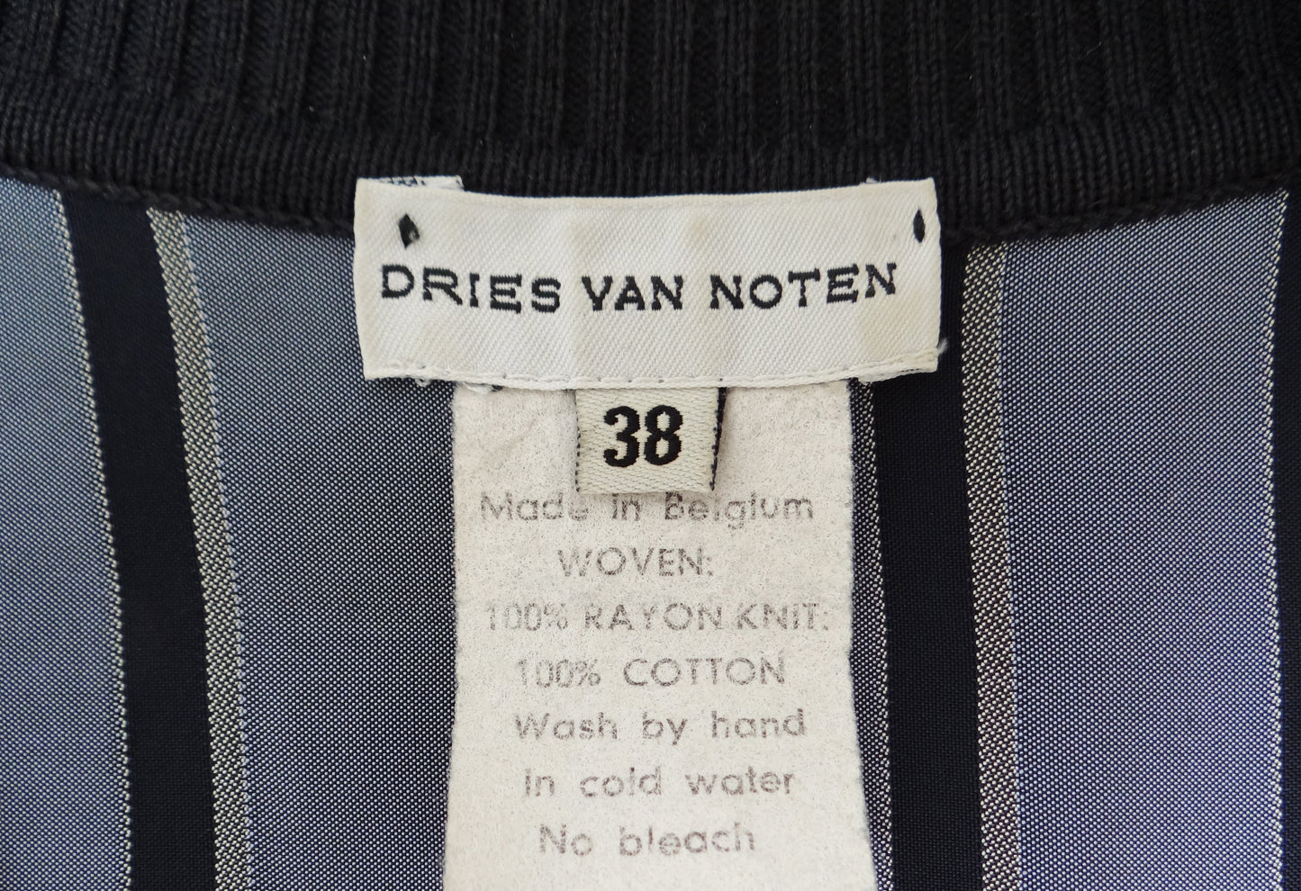 Dries van Noten Striped Tank Dress, UK10