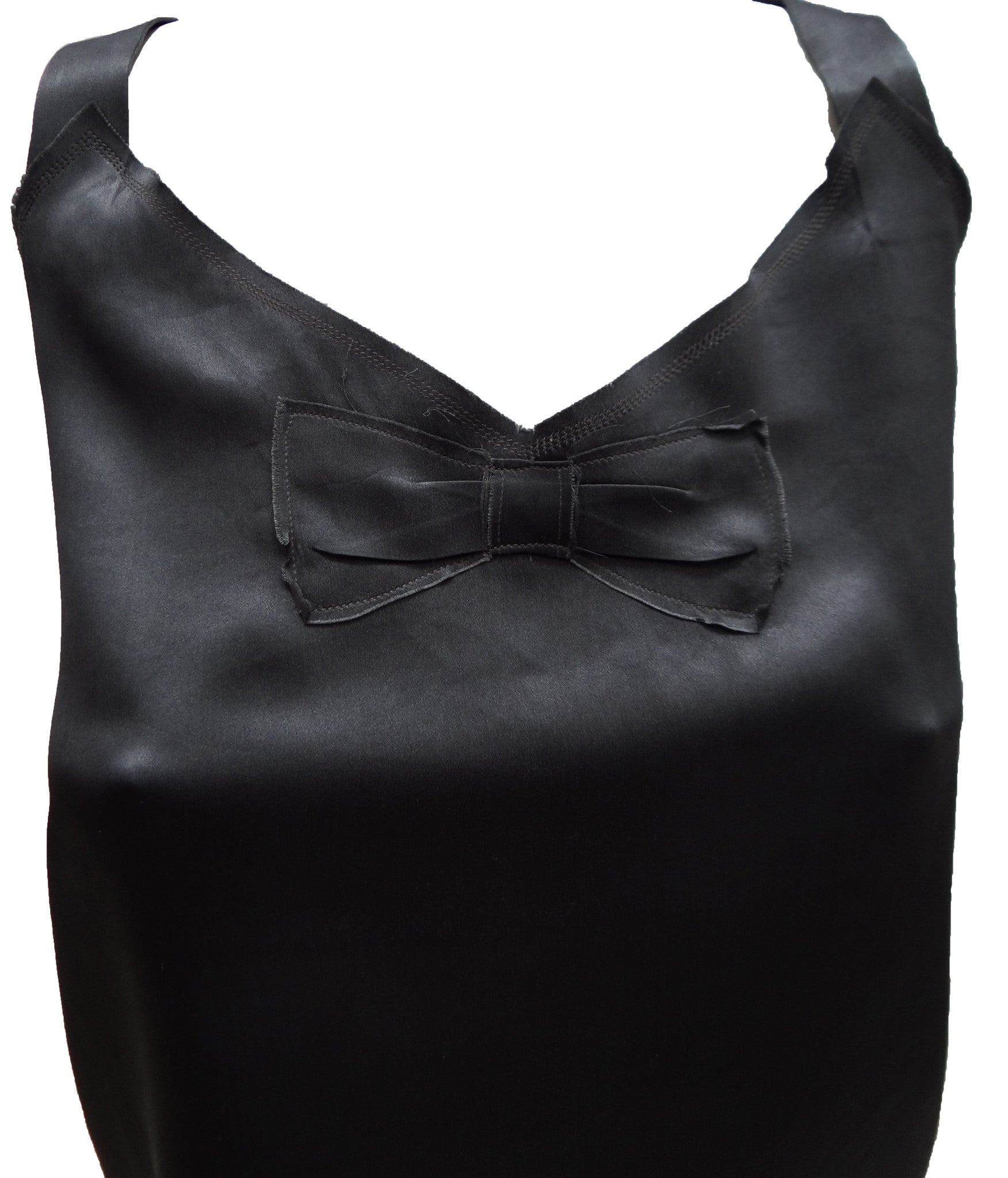 Lanvin Gunmetal Silk Halter Top UK8