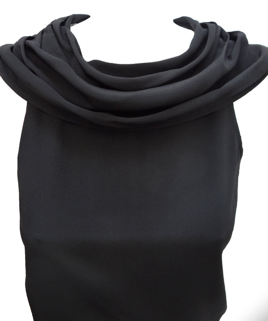 Valentino Black Silk Sleeveless Top UK10