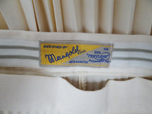 Vintage Mangold Pleated Cream Skirt, 1960s, UK6-8