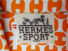 Vintage Hermes Sport Graphic H Silk Shirt, c.1970s, UK10