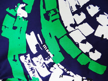 Vintage Fenno Sport Wrap Dress with Bold Abstract Graphic, c.1970s, UK10
