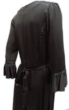Justin Case Black Satin Tea Dress UK12-14