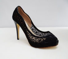 Jimmy Choo Lace Peep-Toe Evening Heels, UK7