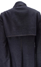 Celine Denim-Look Wool Trench Coat, M-L