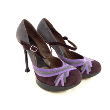 Marni High Heeled Purple Suede Court Shoes, UK6.5