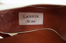 Lanvin Two Tone Patent Slingbacks with Wooden Heels and Platforms, UK6.5