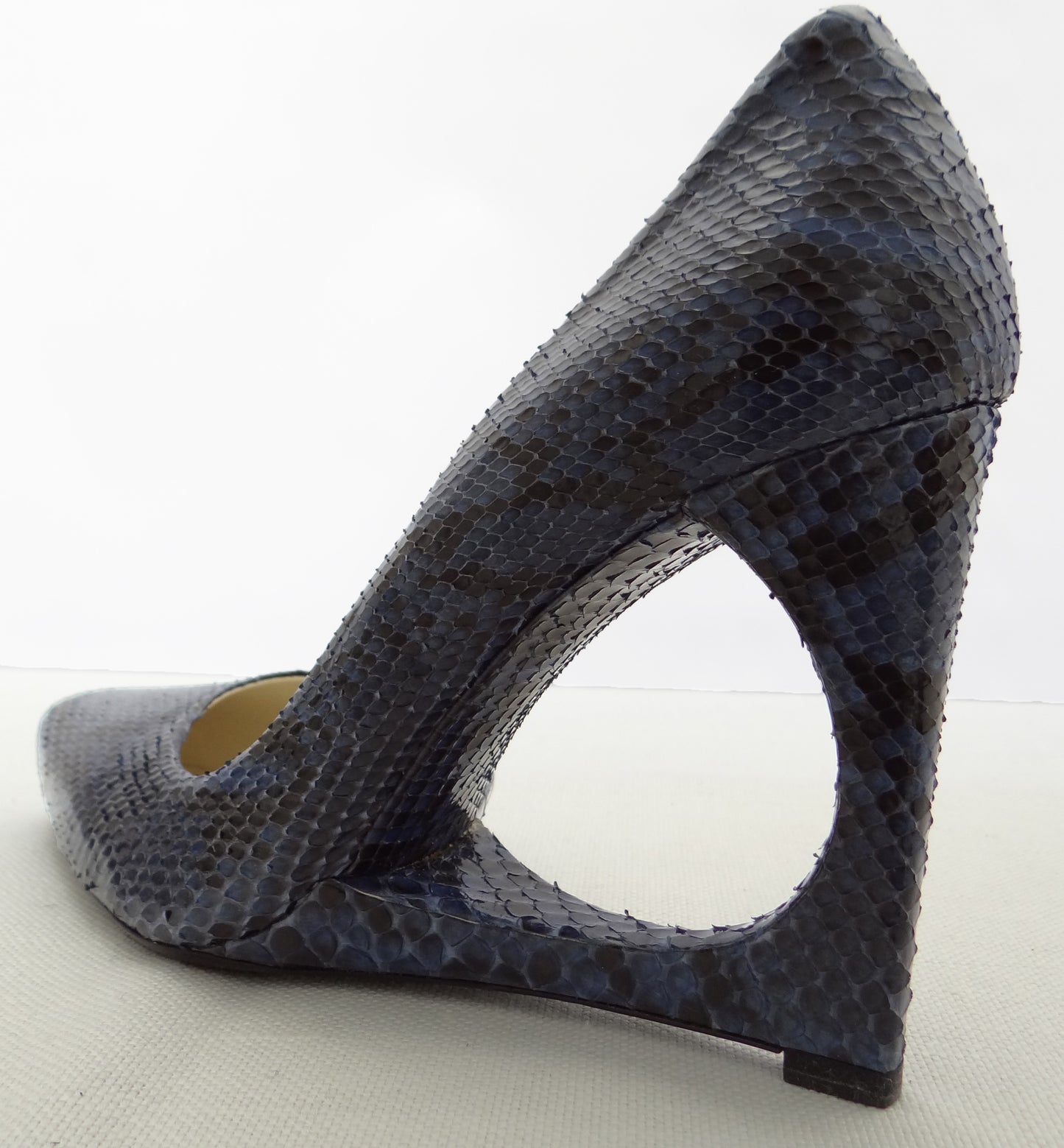 Jil Sander Blue Python Heels EU38.5