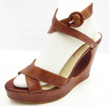 Rupert Sanderson Tan Leather Wedge Heels UK7