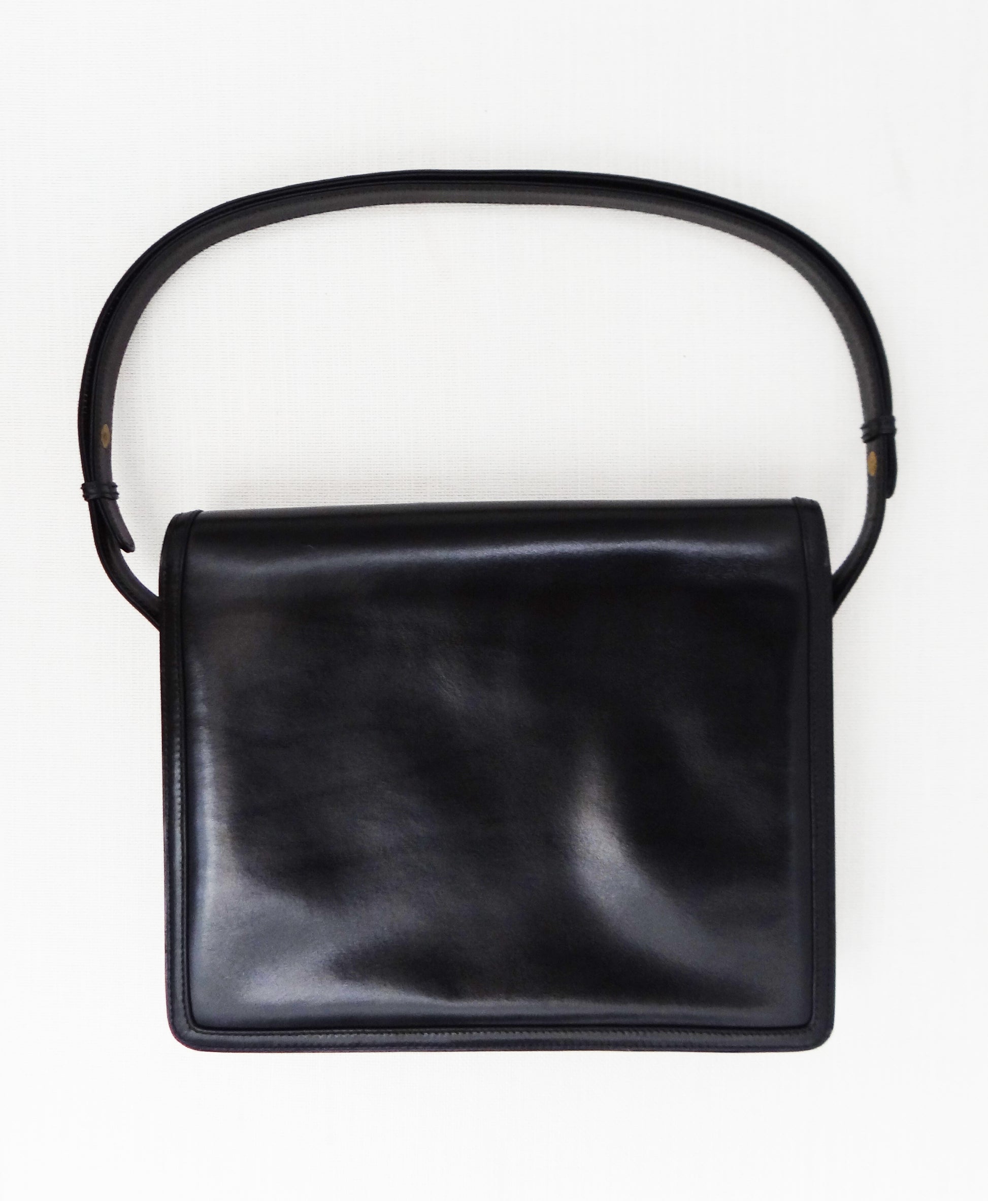 Vintage Gucci Handbag in Black Leather, c.1960s