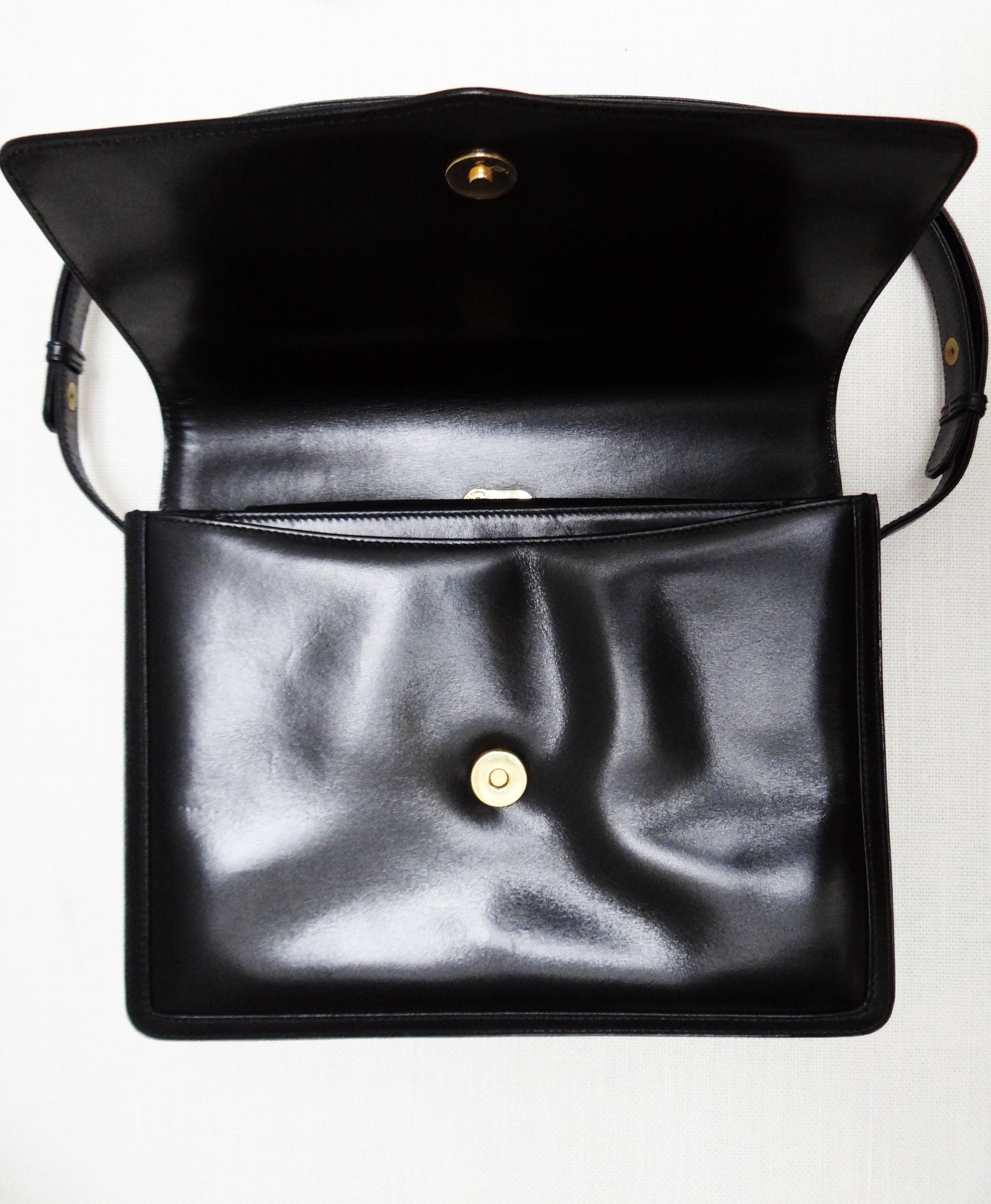 Vintage Gucci Handbag in Black Leather, c.1960s