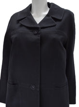 Nicole Farhi Black Linen Duster Coat UK12