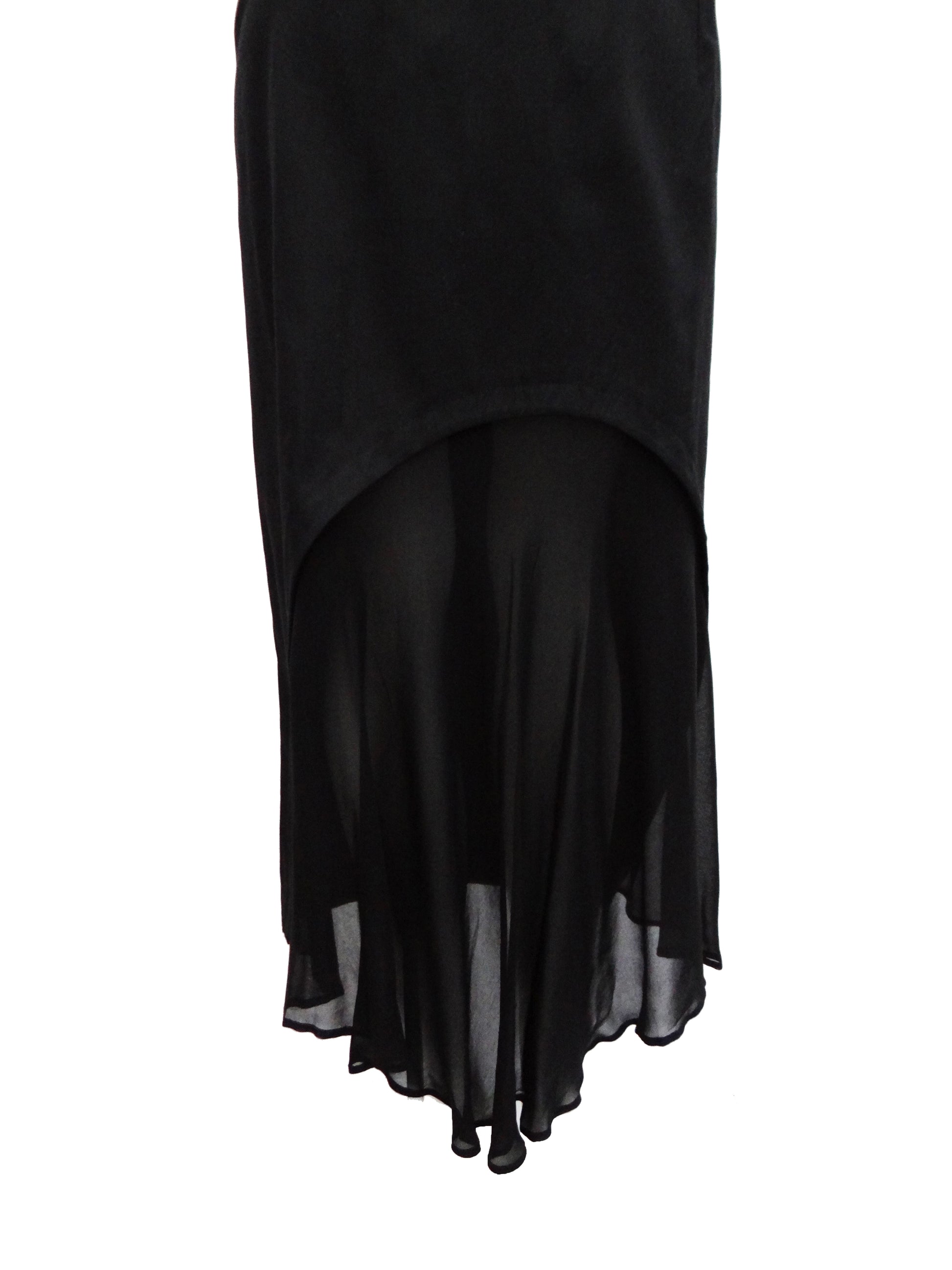 Yohji Yamamoto Y's Skirt with Chiffon Panel, UK10