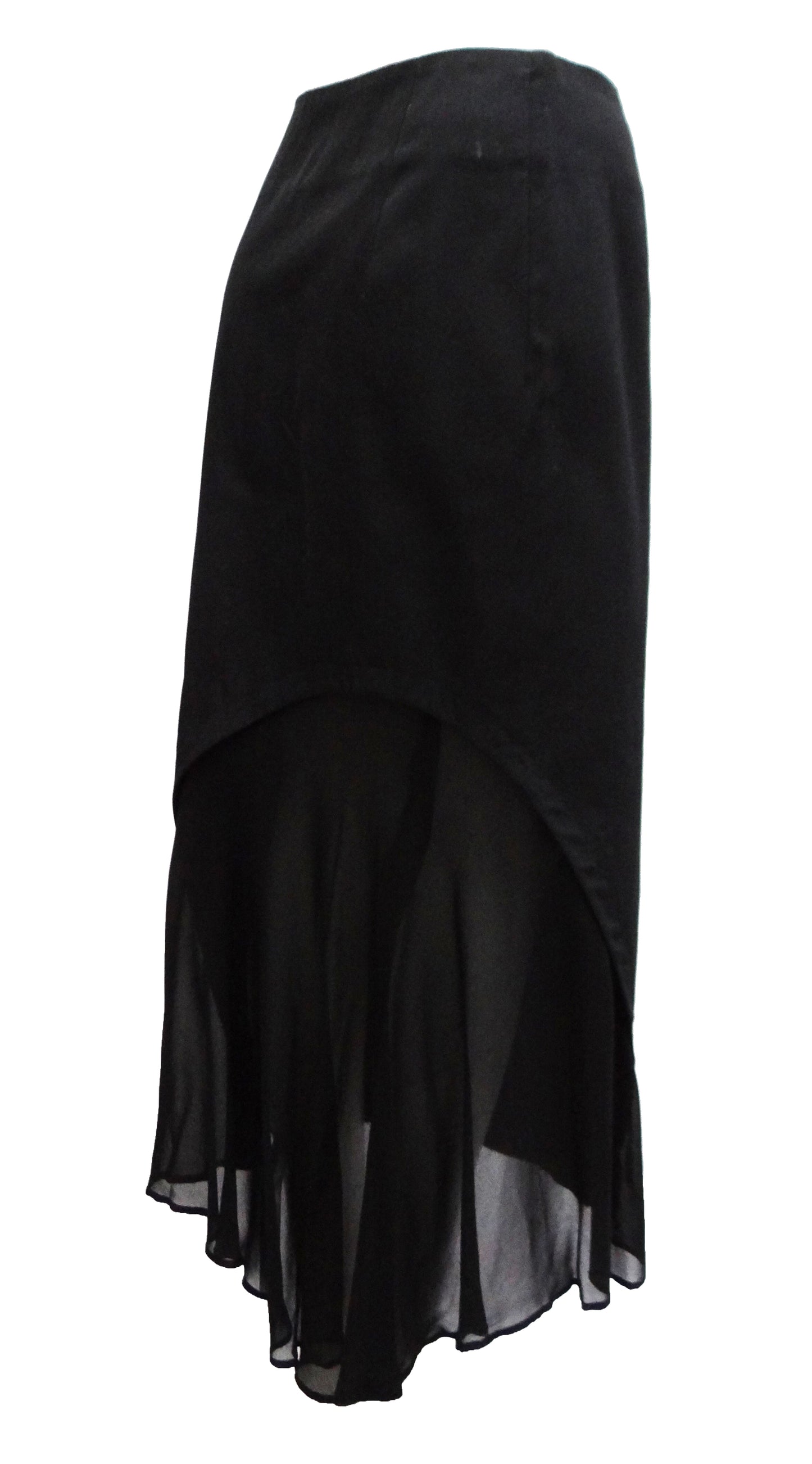 Yohji Yamamoto Y's Skirt with Chiffon Panel, UK10