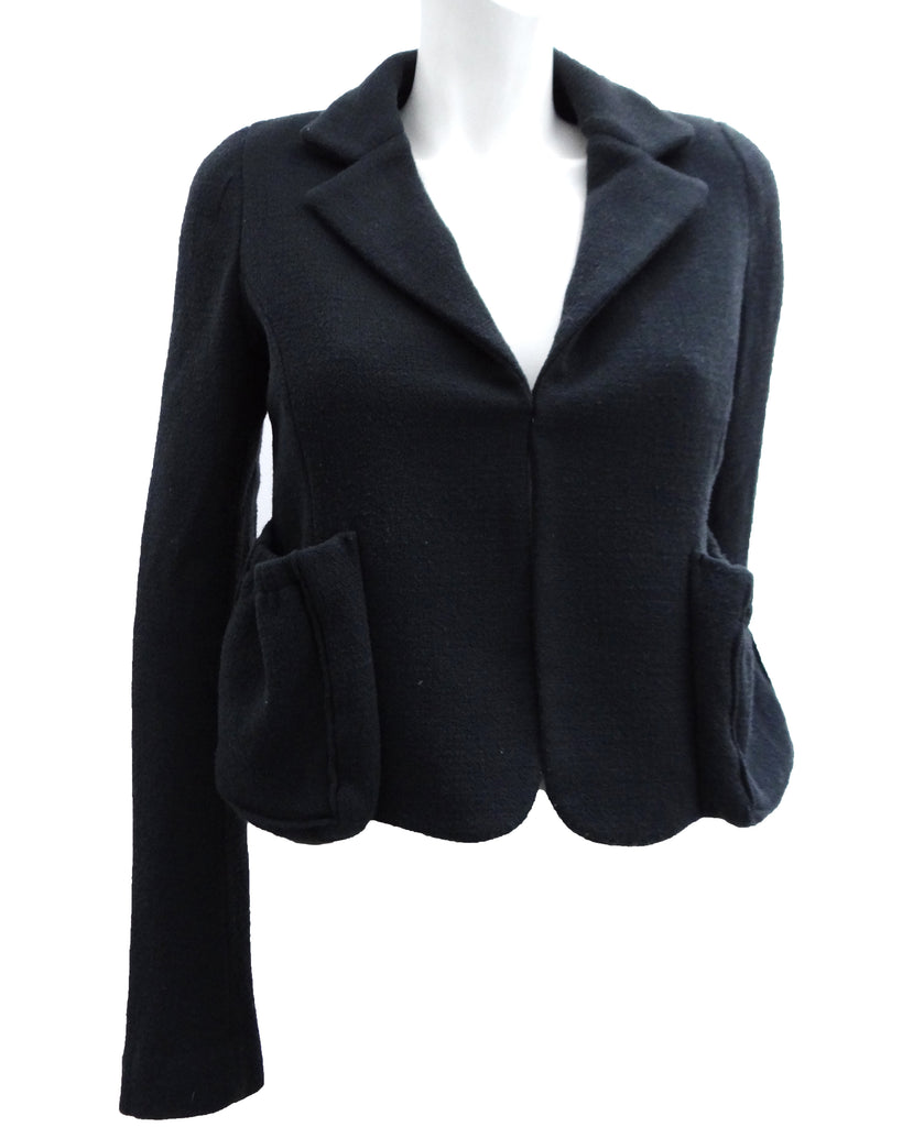 Aquascutum Cropped Wool Jacket with Gathered Pockets, UK8-10 – Menage ...