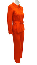 Vintage Courreges Trouser Suit in Orange, UK10