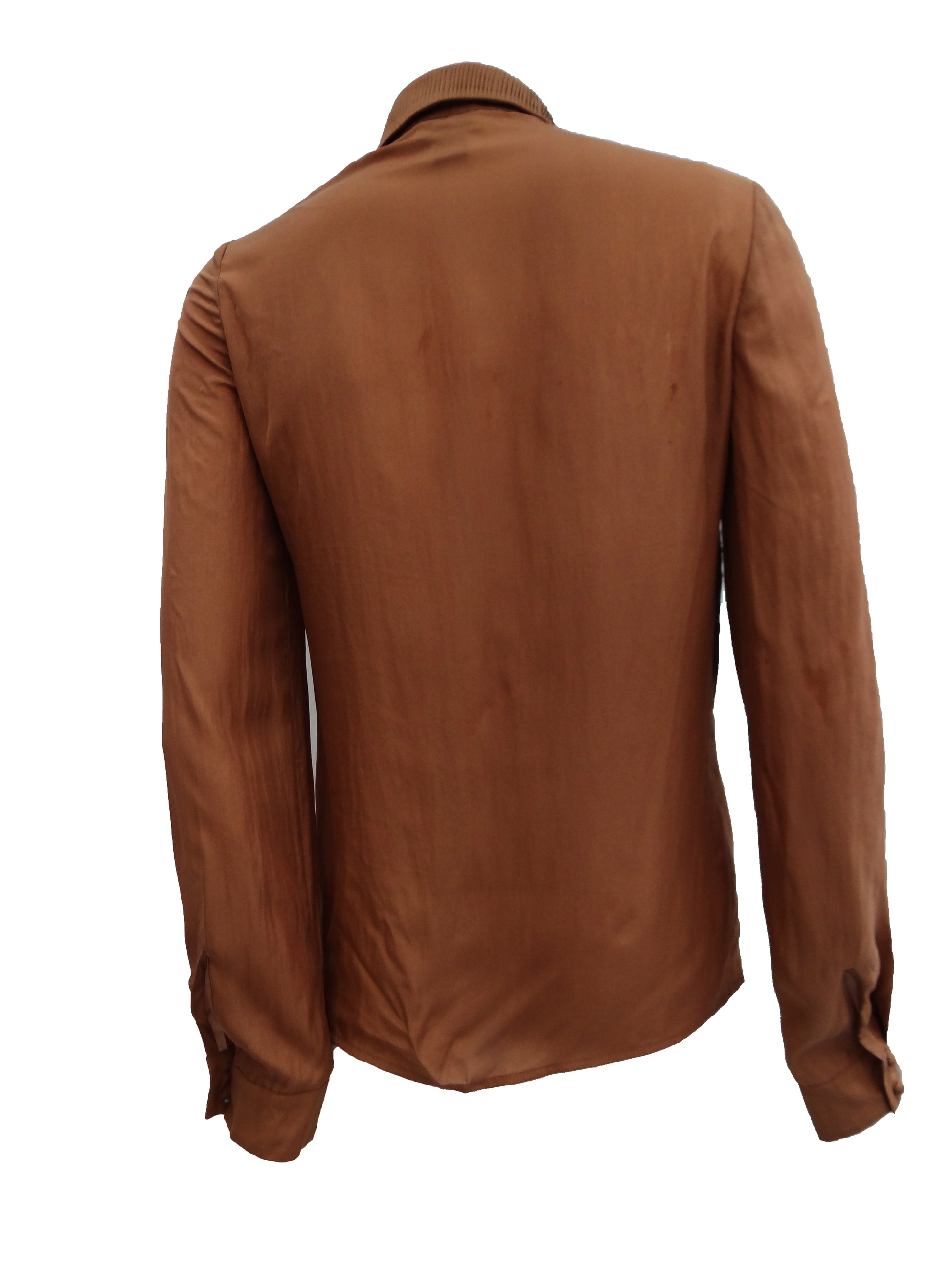 Issa Pintuck Blouse in Cinnamon Silk, UK8