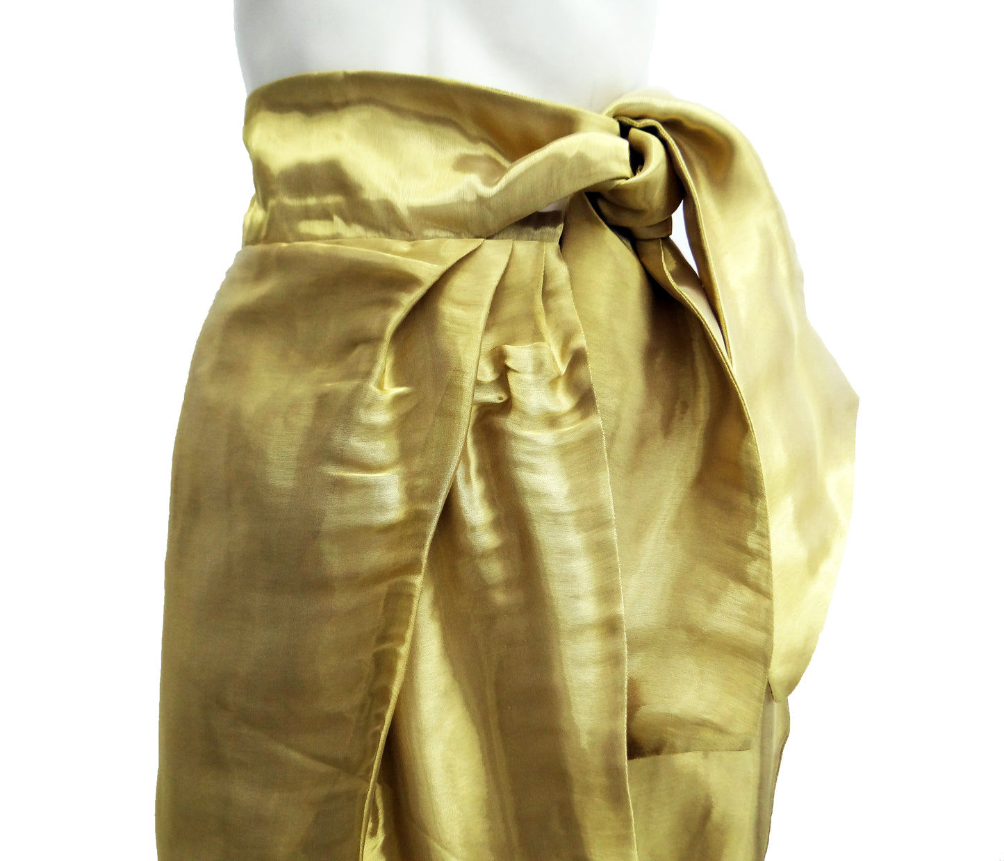 Issa Liquid Gold Organza Wrap Skirt, UK8-10