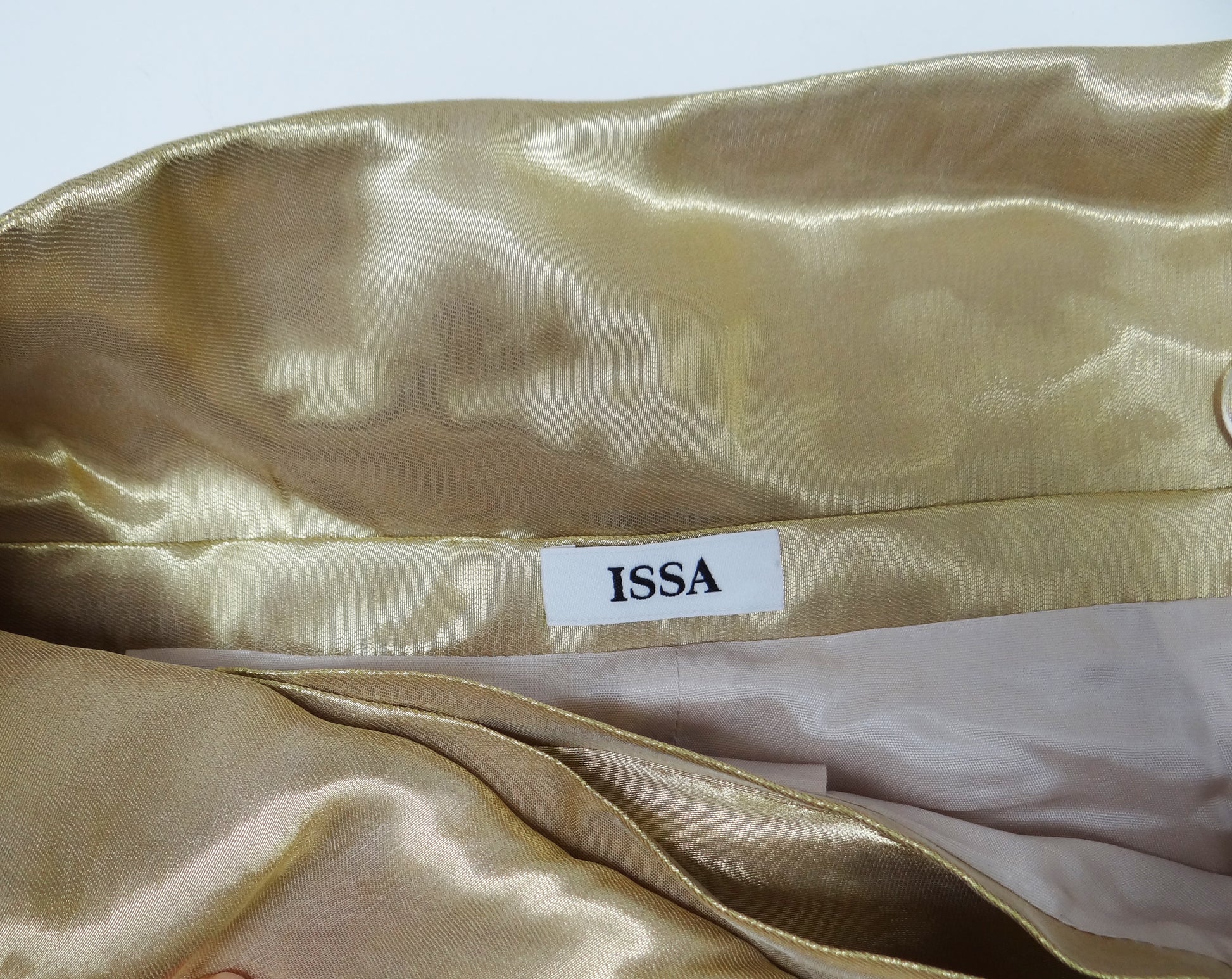 Issa Liquid Gold Organza Wrap Skirt, UK8-10