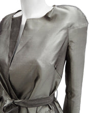 Roland Mouret Metallic Silk Evening Coat, UK10