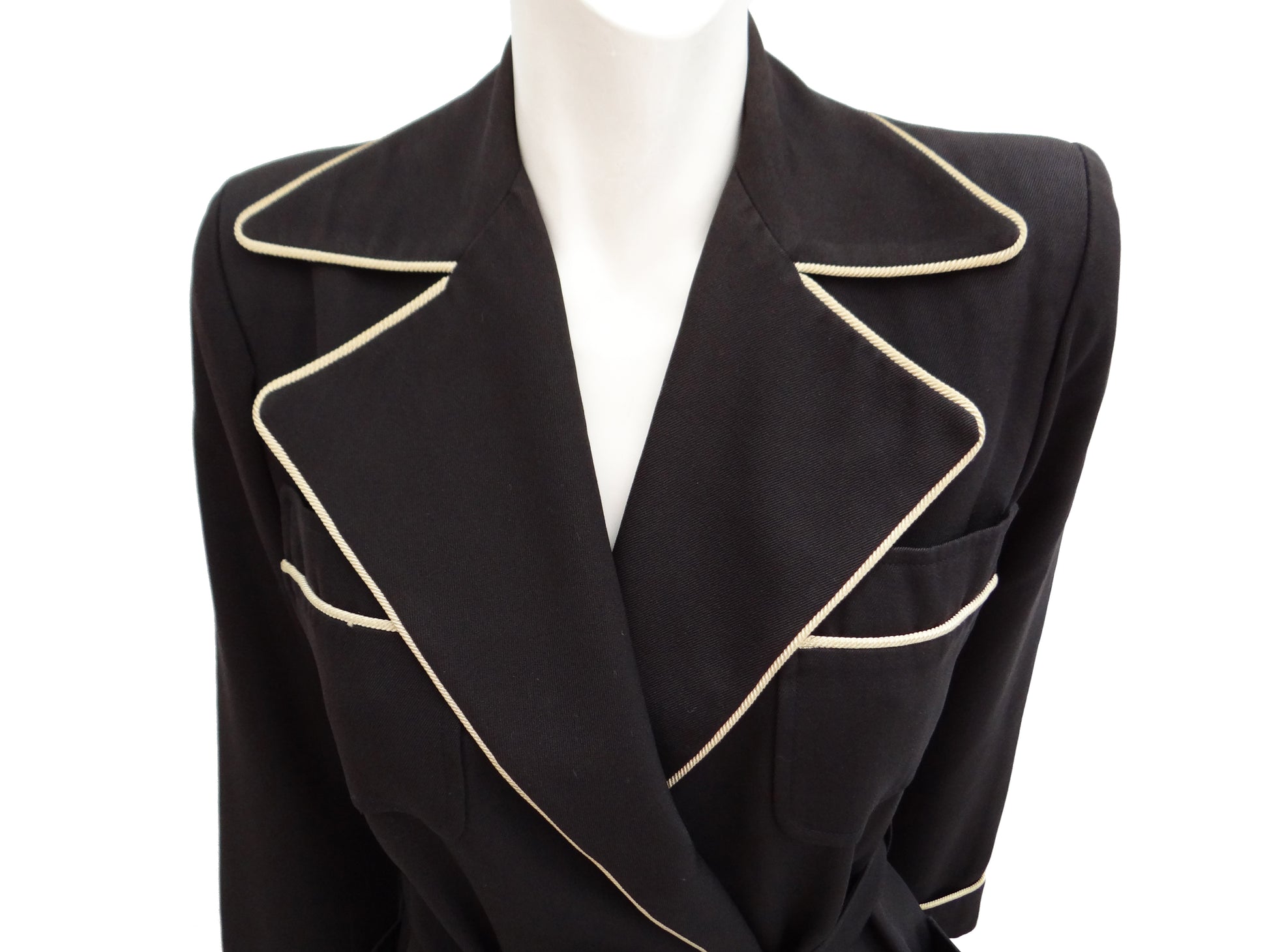 Vintage Yves Saint Laurent Coat Dress, UK10