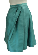 Moschino A-line Skirt in Aquamarine Silk UK12-14