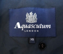 Aquascutum Classic Navy Rain Coat, UK8-10