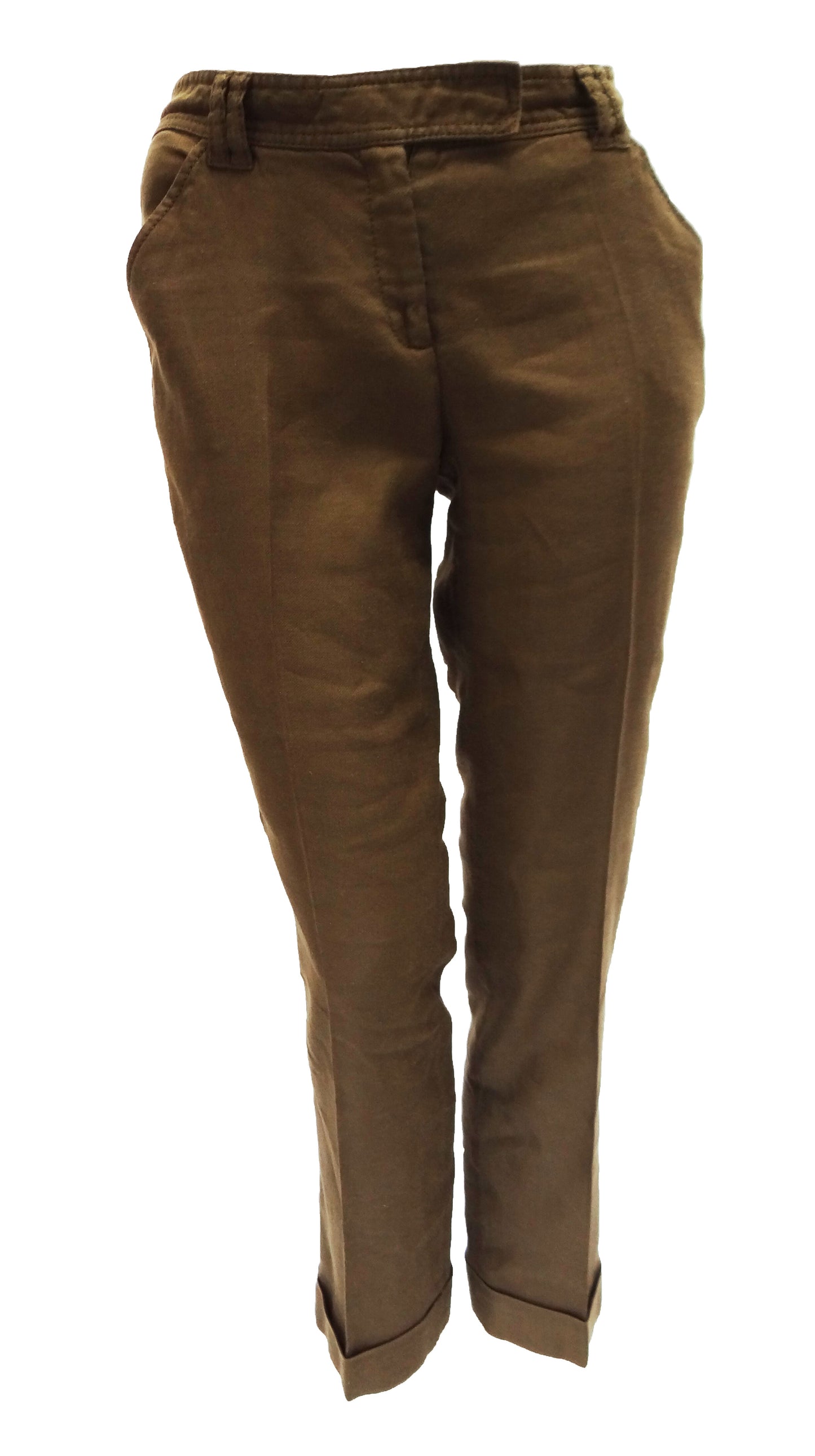 Diane von Furstenberg Cropped Linen Trousers UK12